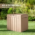thumbnail image 4 of XgoodX  31 Gallon Resin Deck Box Waterproof Indoor Outdoor Storage Boxes for Patio Furniture Cushions and Garden Tools (Light Brown), 4 of 9