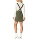 thumbnail image 3 of Vestido de tirantes en forma de pinafore de pana para mujer INSPIRE CHIC con escote en V y bolsillos L Verde, 3 of 5