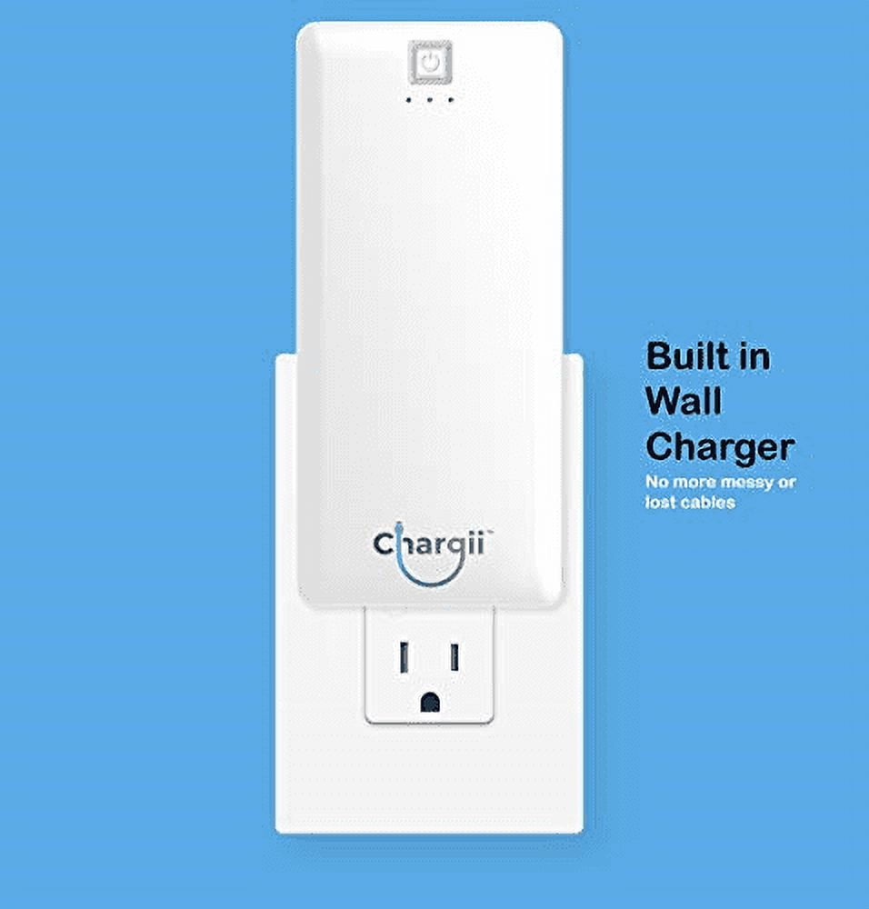 Chargii Android Power Bank -Cell Phone Battery Pack Compact with High-Performance Cells & 2 USB Output-White