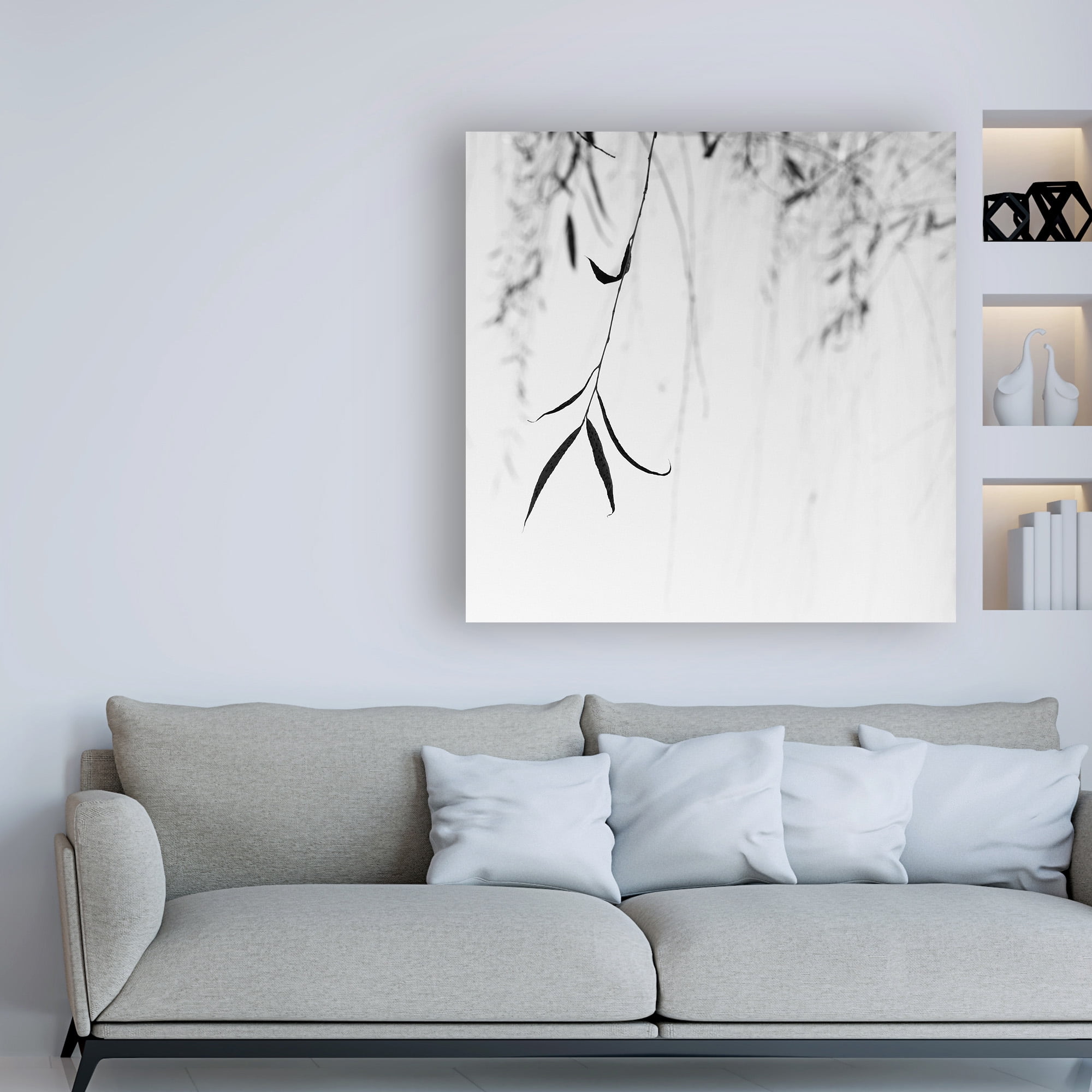 Trademark Fine Art 'Willow Print No. 1' Canvas Art by Nicholas Bel