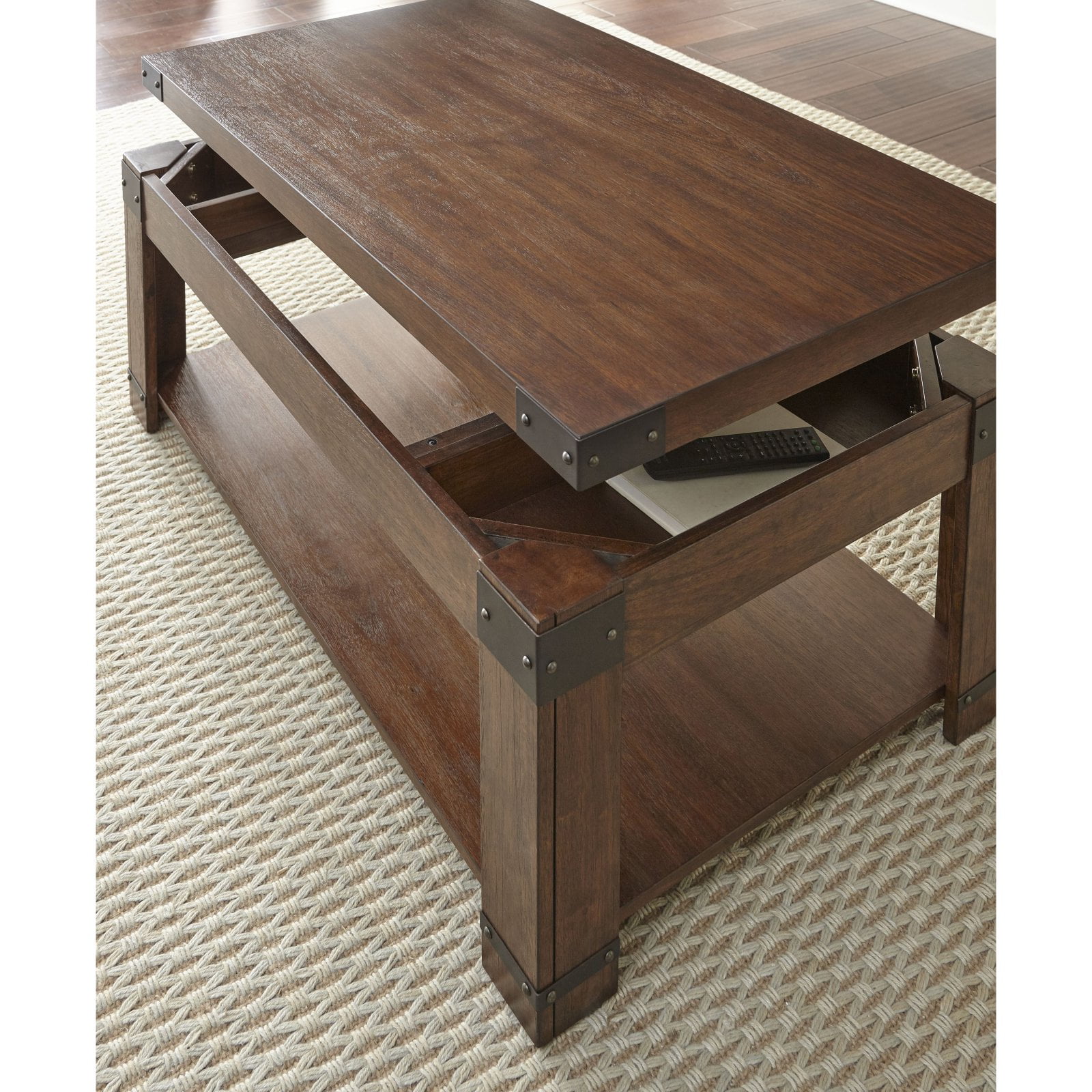 Arusha Lift Top Cocktail Table with casters - Walmart.com - Walmart.com