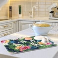 thumbnail image 6 of Polovillae Colorful Tropical Flowers Dish Drying Mat for Kitchen Counter Absorbent Heat Resistant Microfiber Dishes Drainer Mat 16x18 in Dish Pad Sink Mat Protective Pad Kitchen Decor, 6 of 6
