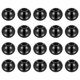 thumbnail image 1 of 20uds Cuentas 10mm Unique Bargains Acero Inoxidable 4mm Agujero Diámetro Negro, 1 of 6