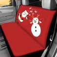 thumbnail image 2 of Psesaysky Christmas Car Back Seat Covers with Santa Snowman Art, 2 Piece Universal Bench Seat Covers for Auto SUV Sedan Van, Waterproof Dirt Proof Pet Protection, 2 of 4