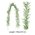 thumbnail image 3 of Artificial Eucalyptus Leaves Garland, 5.83FT Faux Vines Hanging Green Garland, Fake Greenery Garlands for Wedding Backdrop, Arch Wall Decor, 3 of 5