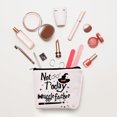 thumbnail image 2 of Bolsa de maquillaje Paliboiu Magic Wizard Not Today de tela de lino, 2 of 5