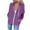 Purple, variant on Fartey Women's Full Zip Up Hoodie Casual Loose Long Sleeve Drawstring Hooded Jackets Fashion Fall Solid Color Jacket Coat with Pockets