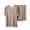 Khaki, variant on Bxsruta Women's Plus Size Breathable Round Neck Short Sleeve Sleepwear Set for Spring and Summer Casual Wear