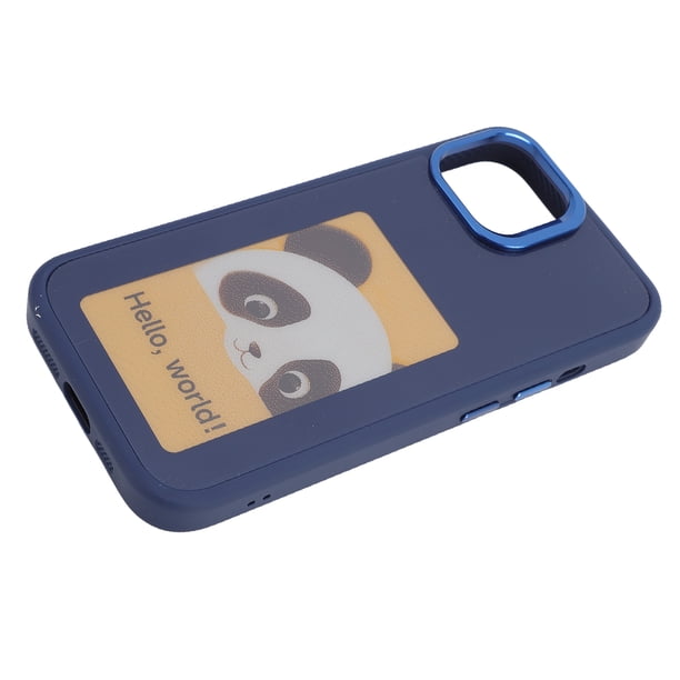 Caja Del Teléfono De La Pantalla De La Tinta, Cubierta Protectora Del Teléfono NFC Del Ajuste Exacto De La Lente De Aluminio Delgada De TPU Para DIY