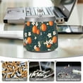 thumbnail image 6 of Yayeee Ashtray with Lid for Cigarette Smokeless Stainless Steel Home Ash Holder, Blue Floral Oranges, 6 of 7