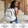 thumbnail image 4 of CHAQLIN Mushroom and Frog Pattern Padded Shoulder Straps Kids School Backpack for Daily Commute Elementary School, Lightweight Multi-Pocket Polyester Kids Backpack, 4 of 10