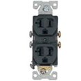 thumbnail image 1 of 20Amp 3Wire Grounded Duplex Receptacle - Brown, 1 of 1