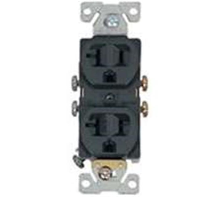 20Amp 3Wire Grounded Duplex Receptacle - Brown