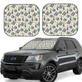 thumbnail image 6 of Kdxio Snake Print 2-Piece Sun Shade Front Windshield - Foldable Car Front Window Sunshades for Most Sedans SUV Truck, 6 of 6