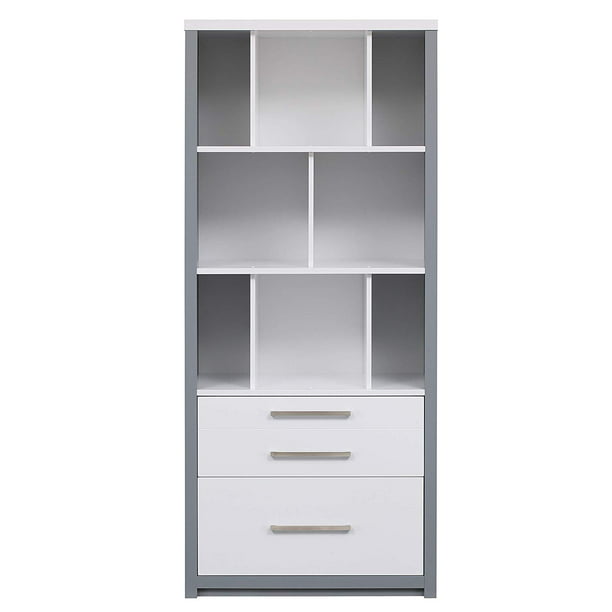Bell O 72 Inch Ashford Bookcase Pure, White Bookcase 30 Inches High Gloss