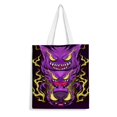 thumbnail image 1 of Gengar Bolso de tela con estampado de lienzo para mujer, bolsa de compras reutilizable y estética, con cremallera interior, regalo para mujer,40*40cm., 1 of 6