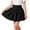 Black, variant on Girls Active Skorts High Waisted Trendy Dance Workout Slim Short Lined Tennis Skirts School 5-16 Years