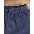 thumbnail image 6 of Bagilaanoe 2PCS Toddler Baby Girl Pants Set Short Sleeve Off Shoulder Crop Tops + Denim Flare Trousers 18M 24M 3T 4T 5T 6T Kids Casual Clothes, 6 of 8