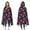 Halloween Treats Pattern, variant on Wearable Blanket,Halloween Witch Spooky Icons Pattern Hooded Wearable Flannel Blanket for Adults & Teens,Winter Poncho Shawl Wrap Cape Cozy Anti-Pill,60"x80"