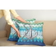 thumbnail image 3 of Ambesonne Anchor Throw Pillow Cover 2 Pack, Nautical Chevron Zigzags, 18", Multicolor, 3 of 6