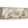 thumbnail image 4 of IDEA4WALL Extra Large Framed Canvas Print Wall Art Whispers of Nature An Abstract Watercolor Artwork Wilderness Antique Retro Fine Art Decorative Relax/Calm for Home Decoration - 60"x20", 4 of 5