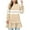 Beige, variant on hotojiny Womens Sweatshirts Trendy Stripes Patchwork Crewneck Pullover Long Sleeve Ruffle Hem Oversized Teen Girls Flowy Top