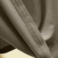 thumbnail image 4 of Womens Short Sleeve Hoodie Cozy Light Cotton Oversized Sweatshirt Pajamas Casual Hooded Pullover Long Tops Homewear (L, Green), 4 of 6