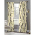 thumbnail image 3 of Yellow Purple Spring Floral Sheer Curtains 96 Inch Length 2 Panels Set, Watercolor Botanical Voile Window Treatment Semi Sheer Long Curtains Drapes for Bedroom/Living Room/Kitchen 52"x96"x2, 3 of 7