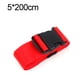thumbnail image 2 of Apuakthei Juego de correas para equipaje, correas para maletas, correas para maletas, identificación personalizada, accesorios de viaje ajustables antideslizantes (rojo, juego de 2), 2 of 5