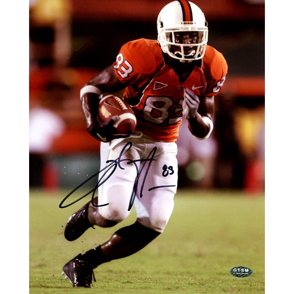 Sinorice Moss Autographed 8X10 Photo Miami Hurricanes GTSM 208959