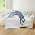 thumbnail image 5 of CafePress - Transgender Pride Flag Minimalist Drip Rainbow Des - Soft Fleece Throw Blanket, 50"x60" for All Ages, 5 of 5