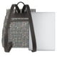 thumbnail image 3 of Balery Black And White Houndstooth Mochila de Cuero para Mujeres, Gran Capacidad, Bolsa de Viaje Multifuncional, Mochila de Cuero y Bolsa de Hombro para Mujeres, 3 of 4