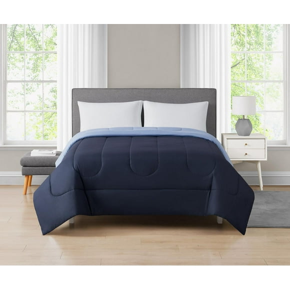 Mainstays Solid Reversible Microfiber Comforter, 1 piece