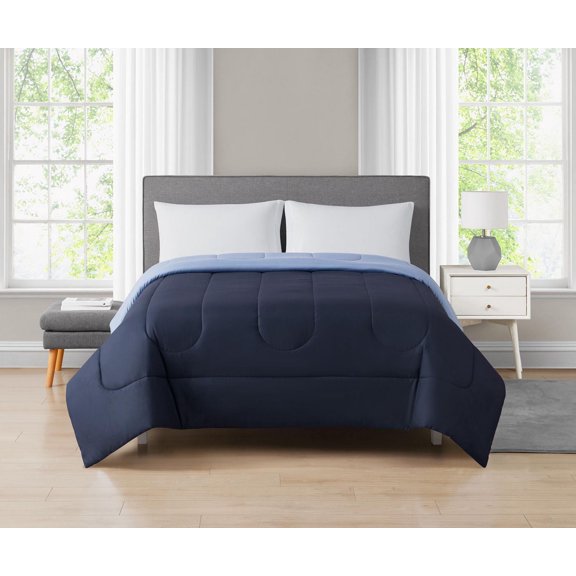 Mainstays Solid Reversible Microfiber Comforter, 1 piece
