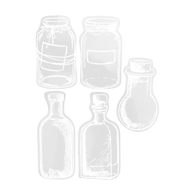 Trendy Tool Kit for Home, Utensils Museum PET Sticker PackCute Sugar Hand Account Sticker Creative DIY Diary Decoration Material