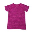 thumbnail image 1 of Camiseta deportiva para mujer para yoga, correr, gimnasio, fitness femenino, camisas de manga corta (rosa roja S), 1 of 5