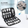 thumbnail image 3 of Lacdo Electronics Organizer Travel Case, Small Cord Organizer Bag, Tech Organizer as Travel Accessories for Men Women, Cable Essentials for Phone, Cables, USB Flash Drive, SD Card, Power Bank, Black, 3 of 4