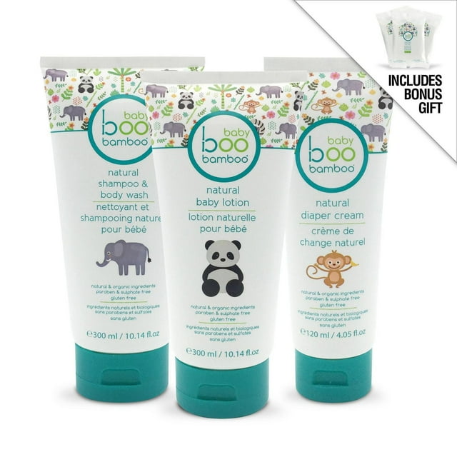 Baby Boo Bamboo All Natural Bundle + Bonus Gift – Travel Wipes