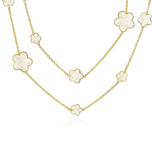 Trendy Gold Plated Four Layered Necklace –