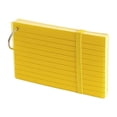 thumbnail image 2 of index Cards with Ring and Pp Cover, Multi-Color Lined Study Cards for Notes, Vocabulary Flash Cards, 50-Page Portable Notepad for Home and Office (Yellow), 2 of 8