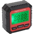 thumbnail image 2 of Yazoeia Digital Level Box Angle Meter Digital Protractor Angle Measuring Angle Measuring Tool Inclinometer Angle Engineering Inclinometer for Level Goniometer Protractor Protractors (Red), 2 of 8