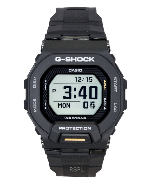 Casio G-Shock G-Squad Digital Smartphone Link Black Resin Strap