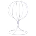thumbnail image 1 of Présentoir à Chapeaux Support de Rangement en Métal pour Perruques Support Réutilisable Couleur Unie Organisateur de Vitrine Étagère de Magasin Réutilisable Blanc Bas, 1 of 7