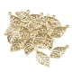 thumbnail image 5 of 50 colgantes de hojas huecas de aleación vintage para pendientes. Oro, 5 of 8