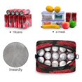 thumbnail image 4 of Insulated Crossbody Lunch Bag 10L Lunch Tote with Adjustable Shoulder Strap for Work Office Picnic Red Roses Pattern, 4 of 6