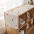 thumbnail image 6 of Table Runners 72 Inches Long Dress Scarves, Valentine's Day Farmhouse Kitchen Table Runner, Coffee Tablerunners, Red Love Heart Romantic Beige Burlap 14x72 Inch, 6 of 9