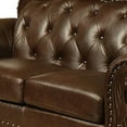 thumbnail image 6 of ACME Anondale Loveseat in Espresso Top Grain Leather Match and Cherry, 6 of 11