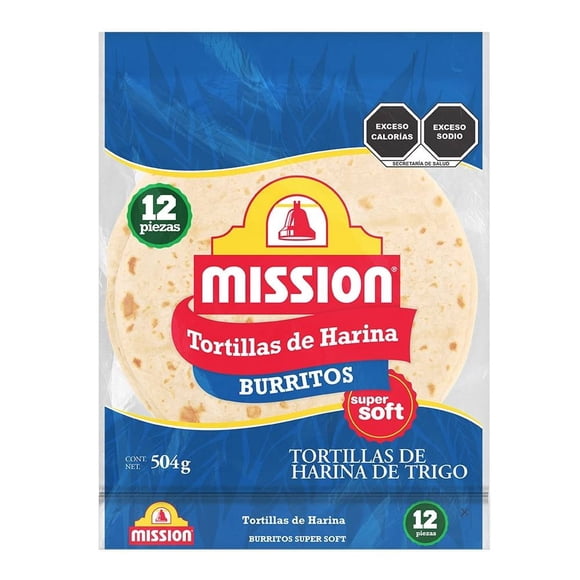 Tortillas de harina Mission burritos 12 pzas