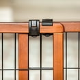 thumbnail image 5 of Carlson Pet Products, 41" - 70"L x 28"H Adjustable Freestanding Pet Gate, Premium Wood, Brown, 5 of 7