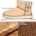 thumbnail image 5 of BERANMEY Winter Boots for Women Comfortable Slip On Faux Fur Suede Warm Snow Ankle Boots Outdoor Shoes, 5 of 8